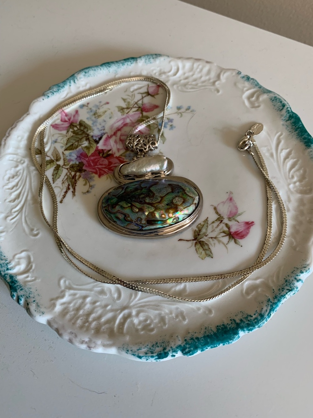 Abalone Shell Pearl Necklace